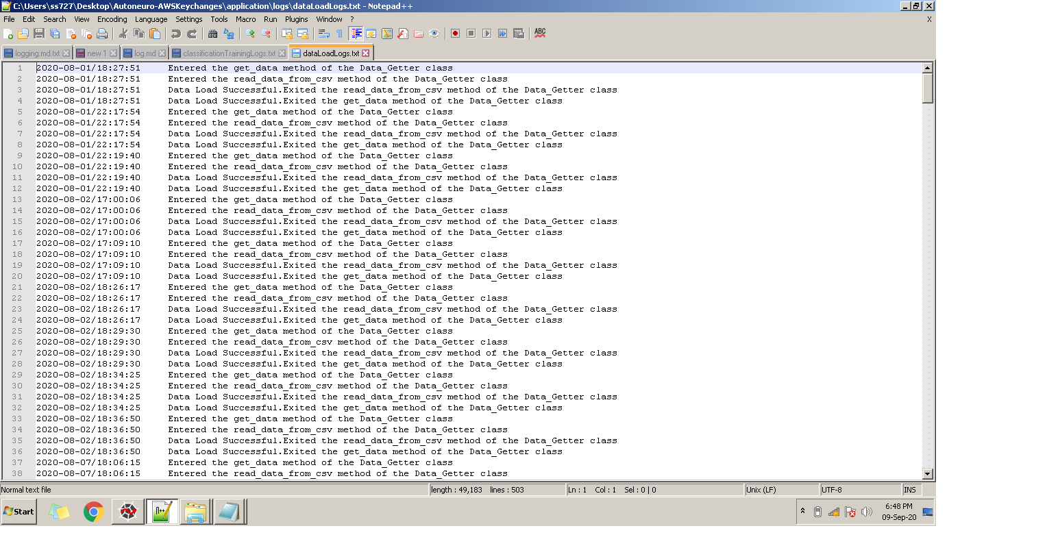 dataloadlog